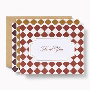 Thank You Checkered A2 Stationery Set