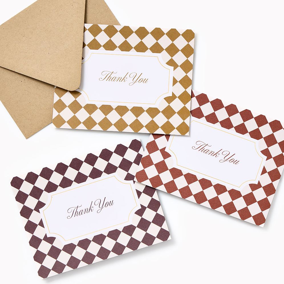 Thank You Checkered A2 Stationery Set - Image 2