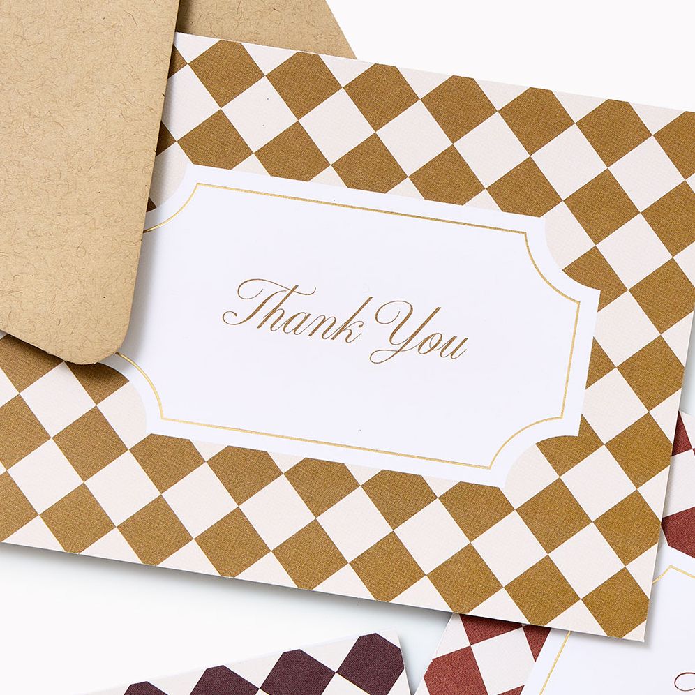 Thank You Checkered A2 Stationery Set - Image 3