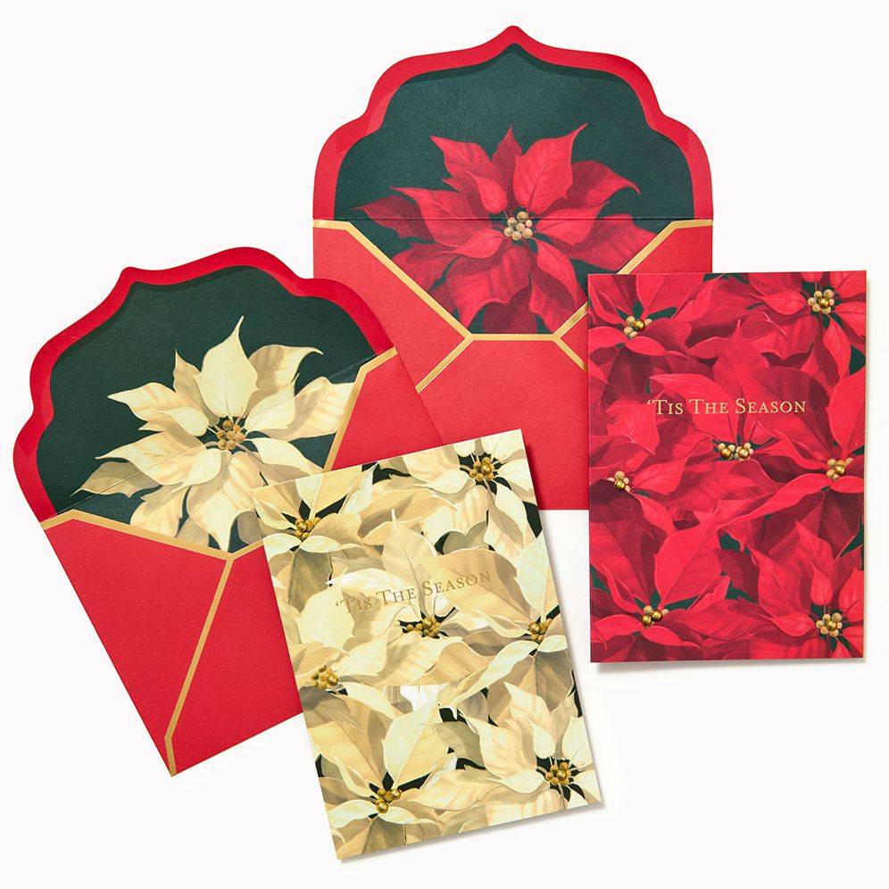 Christmas Poinsettia Stationery Set - Image 2