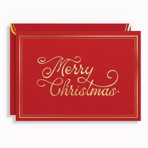 Merry Christmas Holiday Card Set