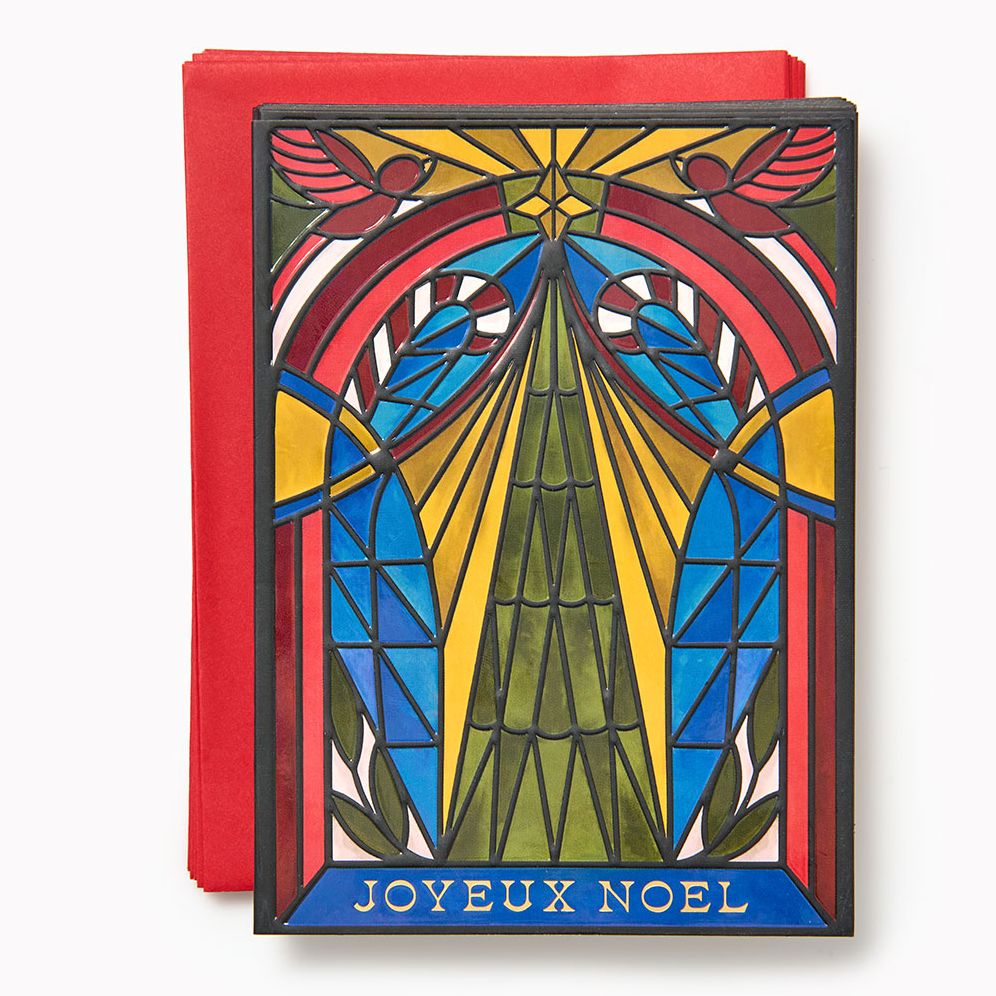 Stained Glass Tree Holiday Card Set - Image 2