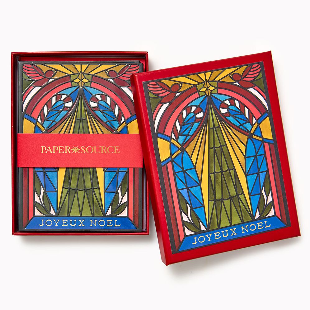 Stained Glass Tree Holiday Card Set - Image 3
