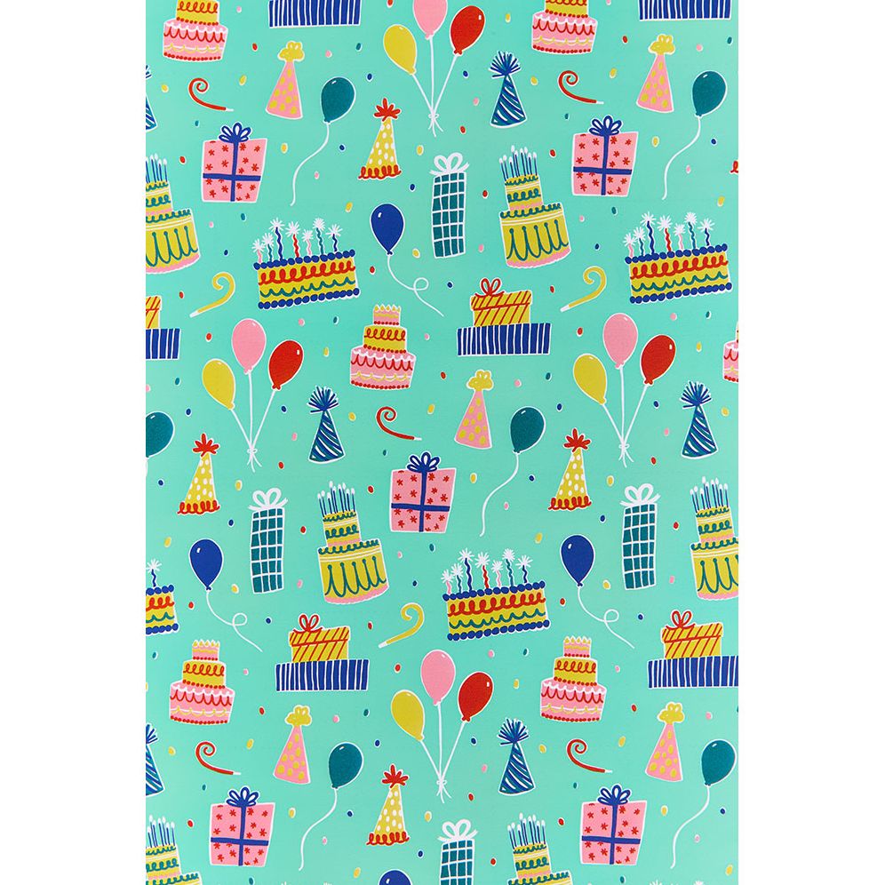 Birthday Icons Continuous Roll Wrap - Image 3