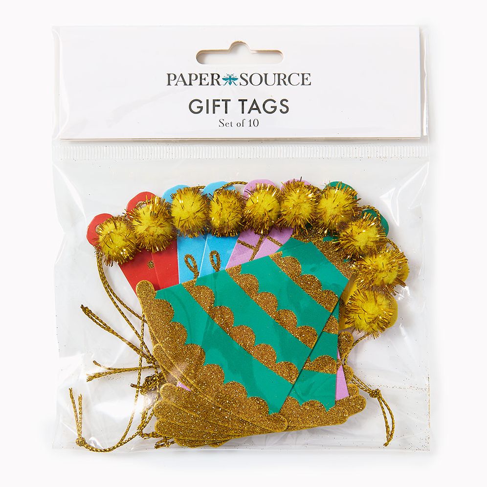 Bright Pom Pom Hats Gift Tags - Image 2