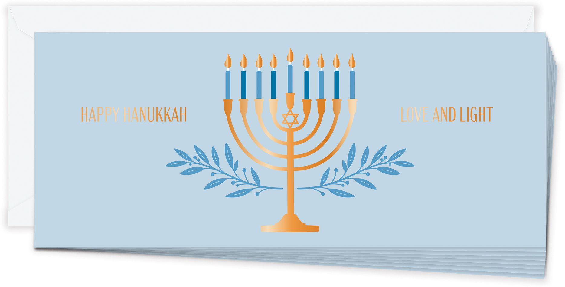 Golden Menorah Money Card Set - Image 2
