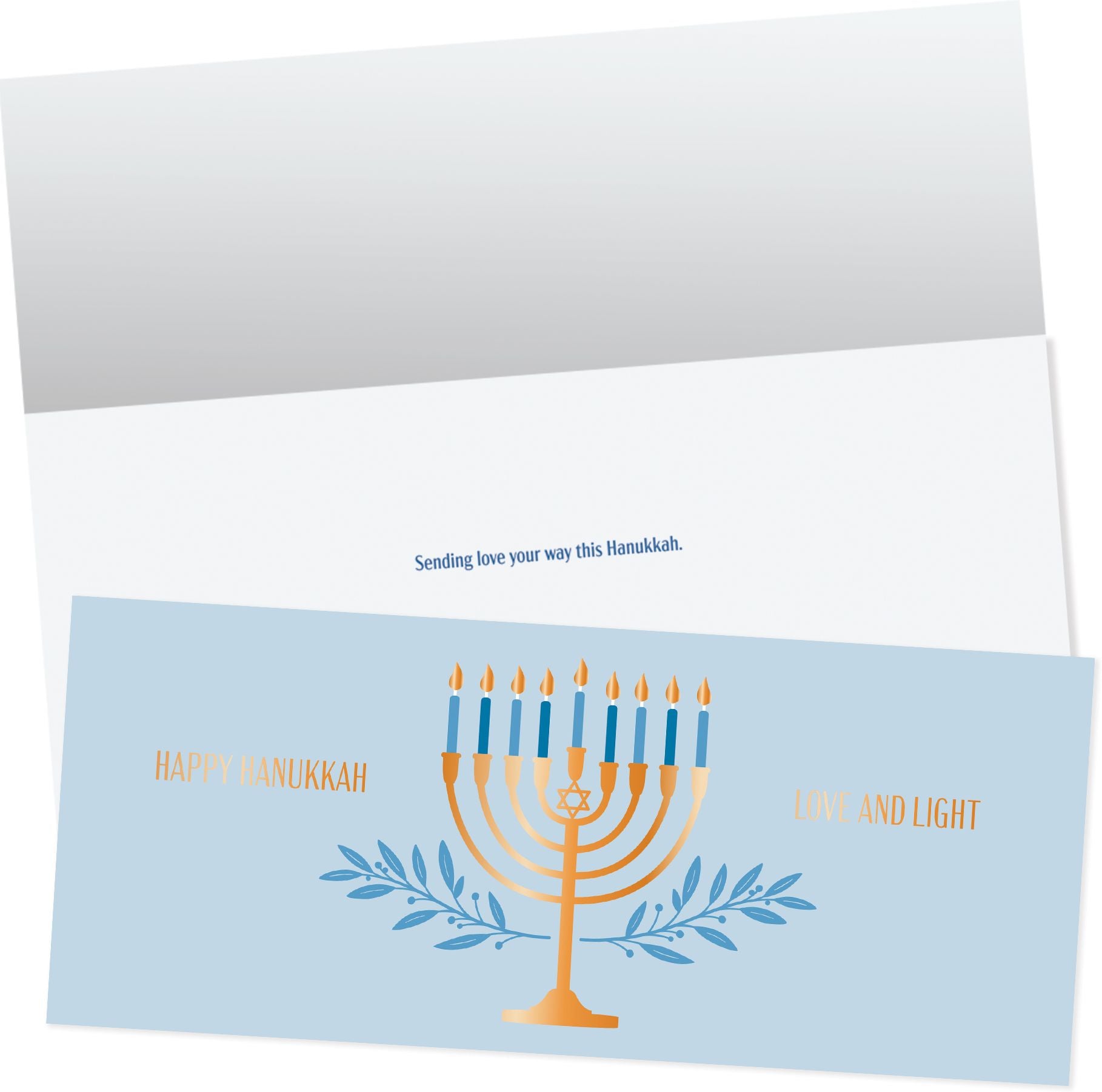 Golden Menorah Money Card Set - Image 3