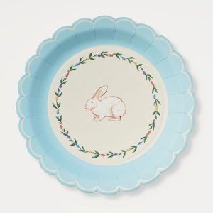 Bunny Garden Large Plate Set of 10