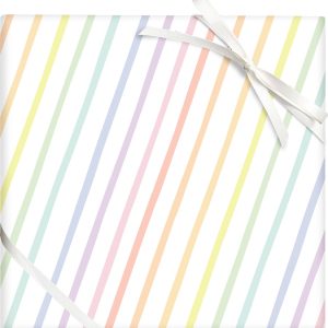 Pastel Rainbow Stripes Roll Wrap