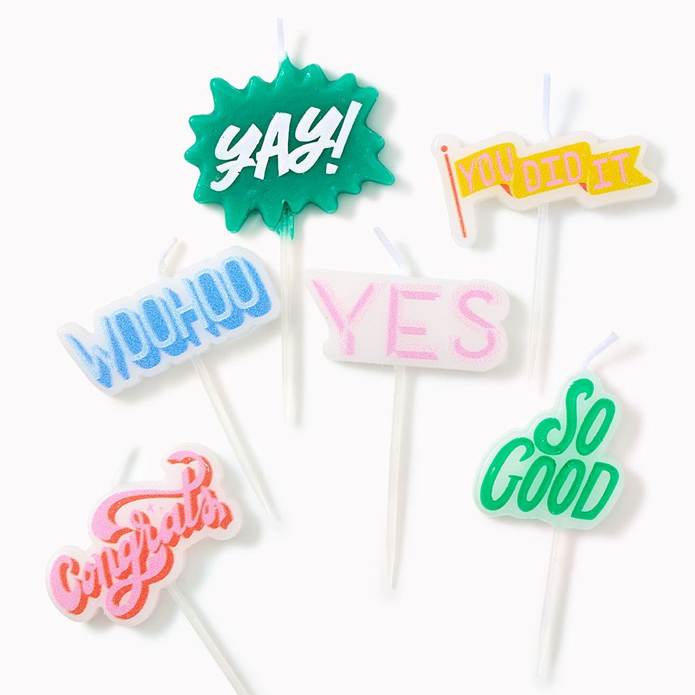 Celebration Party Candles Set of 6 - Image 2