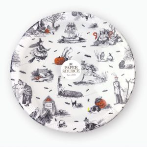 Halloween Toile Large Plate Set of 10