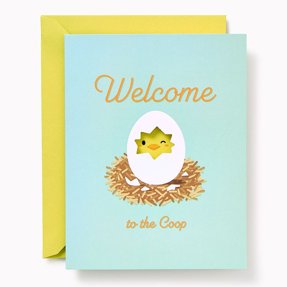 Welcome To The Coop Embellished Baby Card - Image 2
