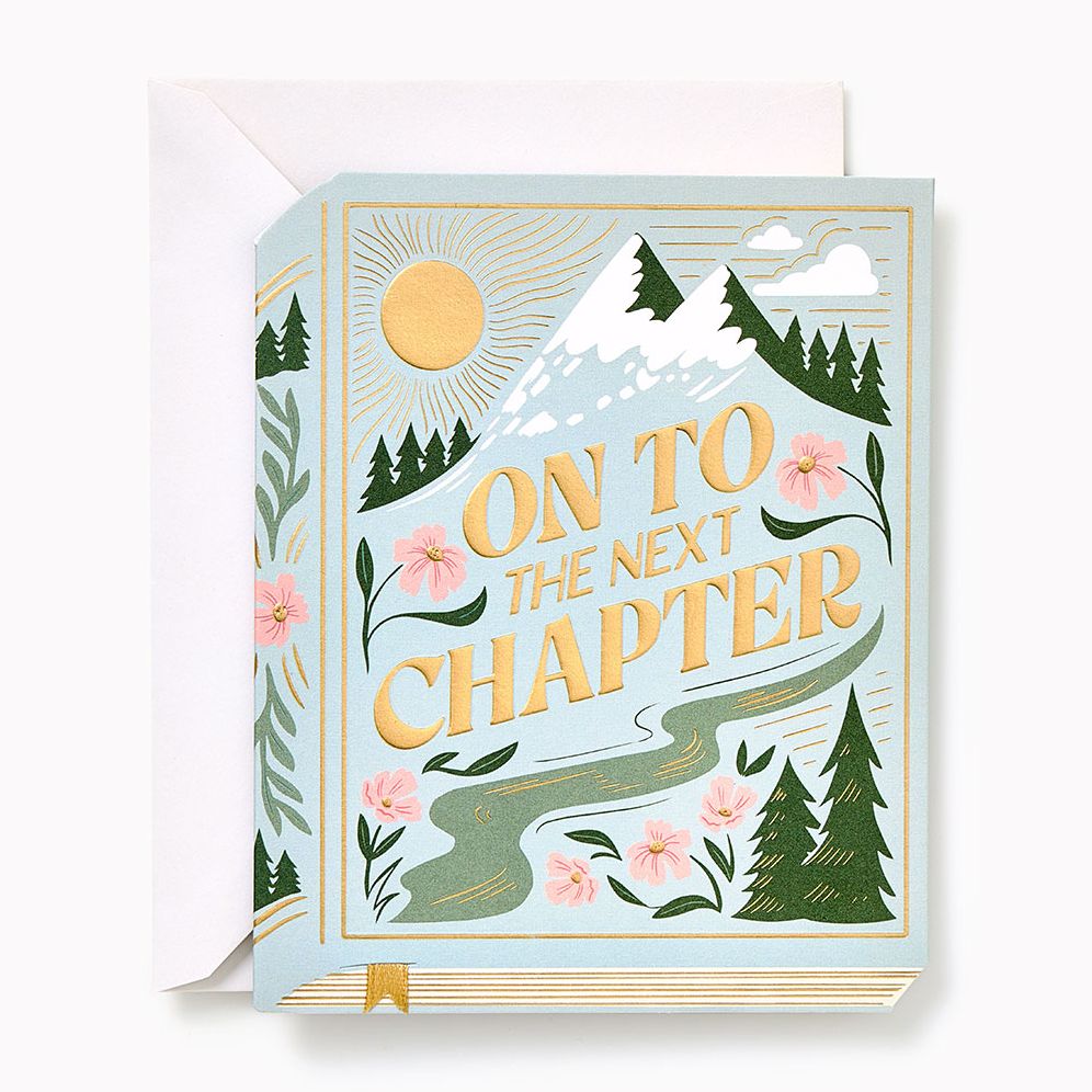 On To The Next Chapter Embellished Wedding Card - Image 2