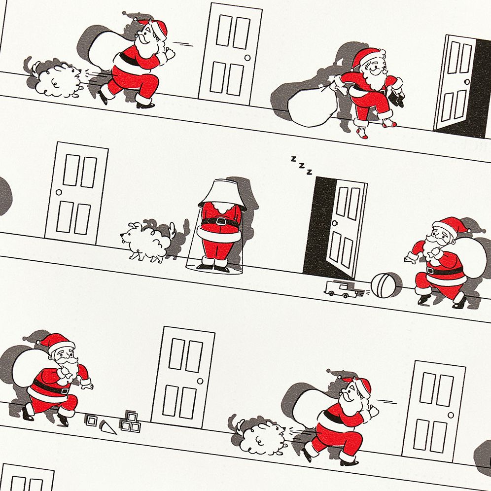 Sneaky Santa Kraft Roll Wrap - Image 3