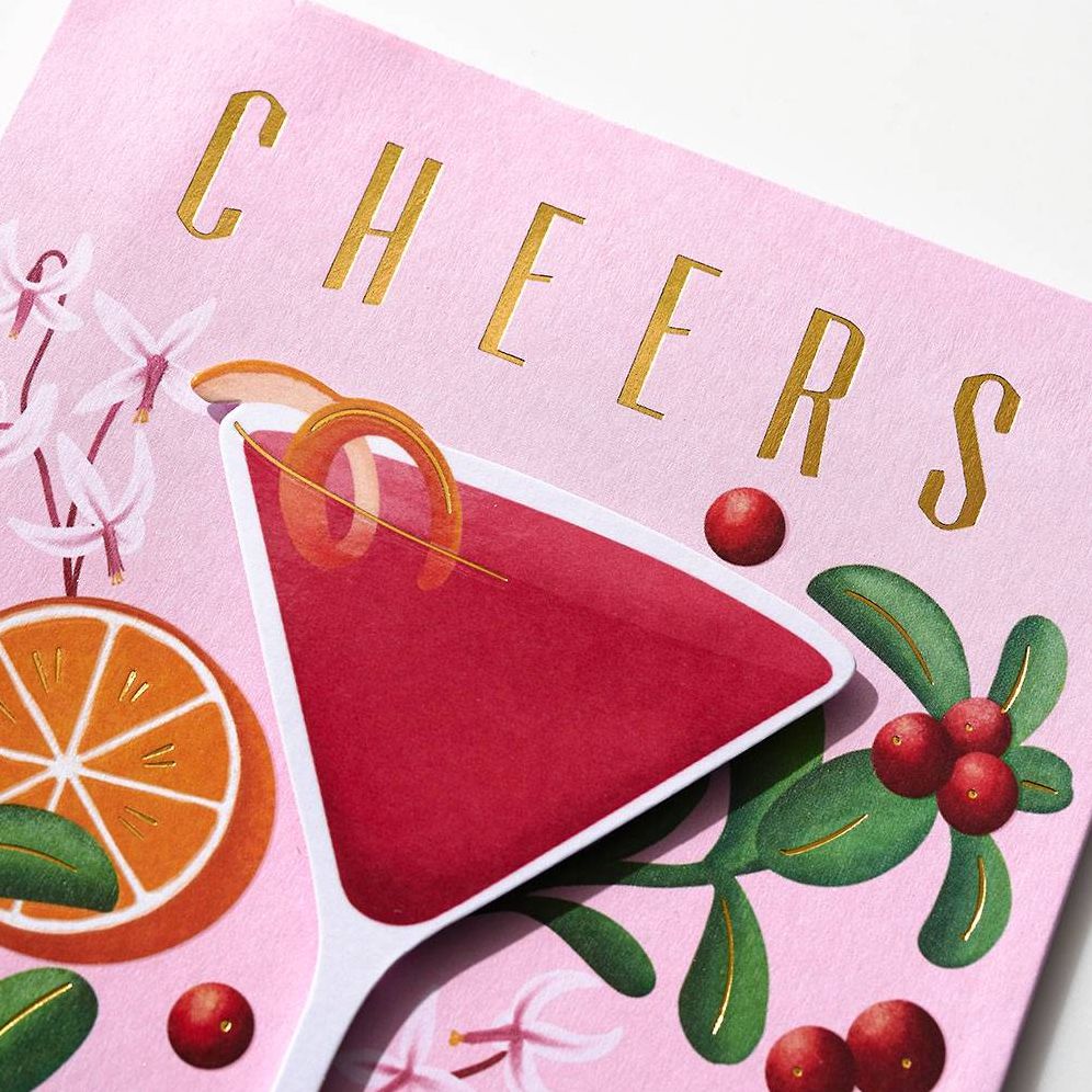 Cheers Cocktail Birthday Card - Image 2