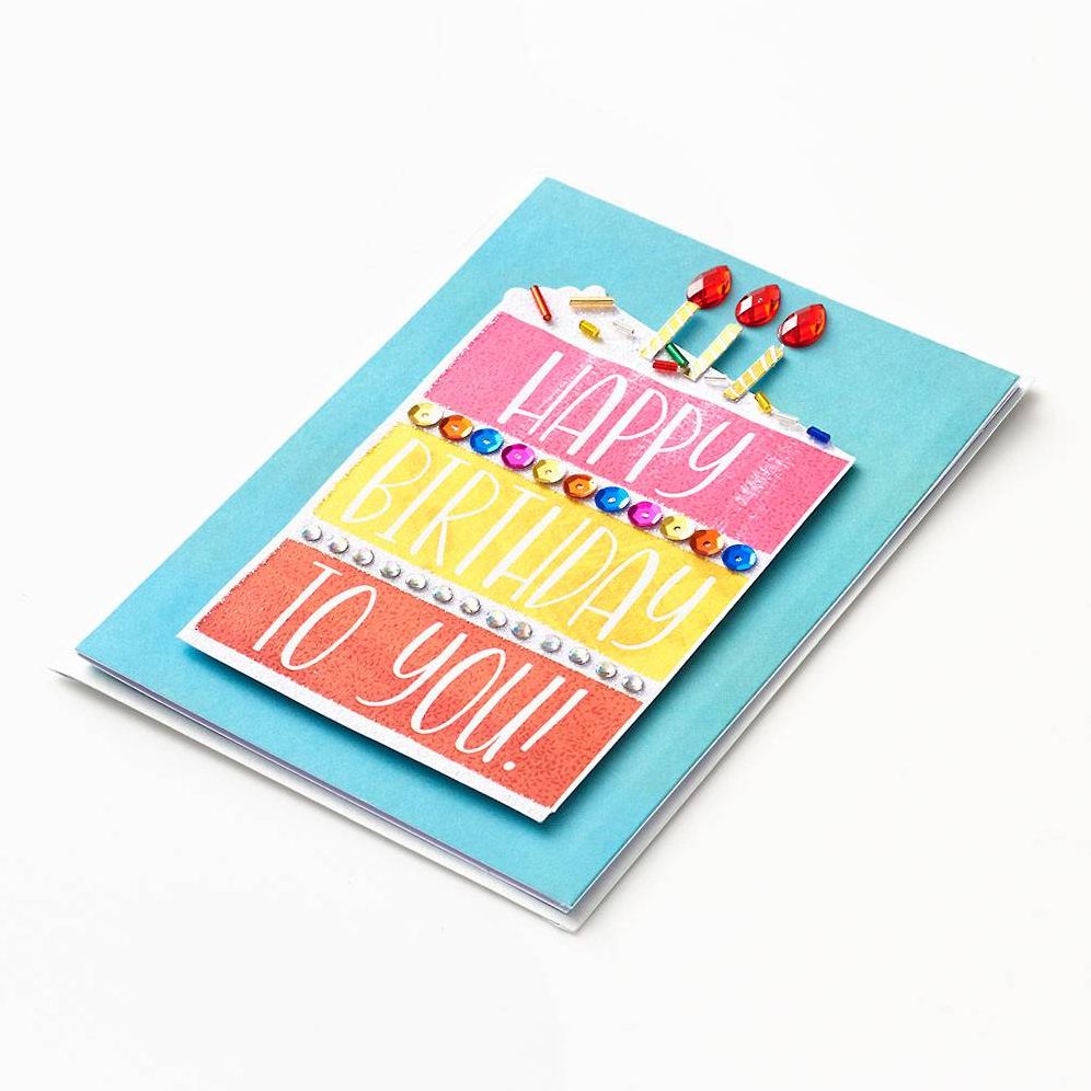Embellished Cake Slice Birthday Card - Image 2