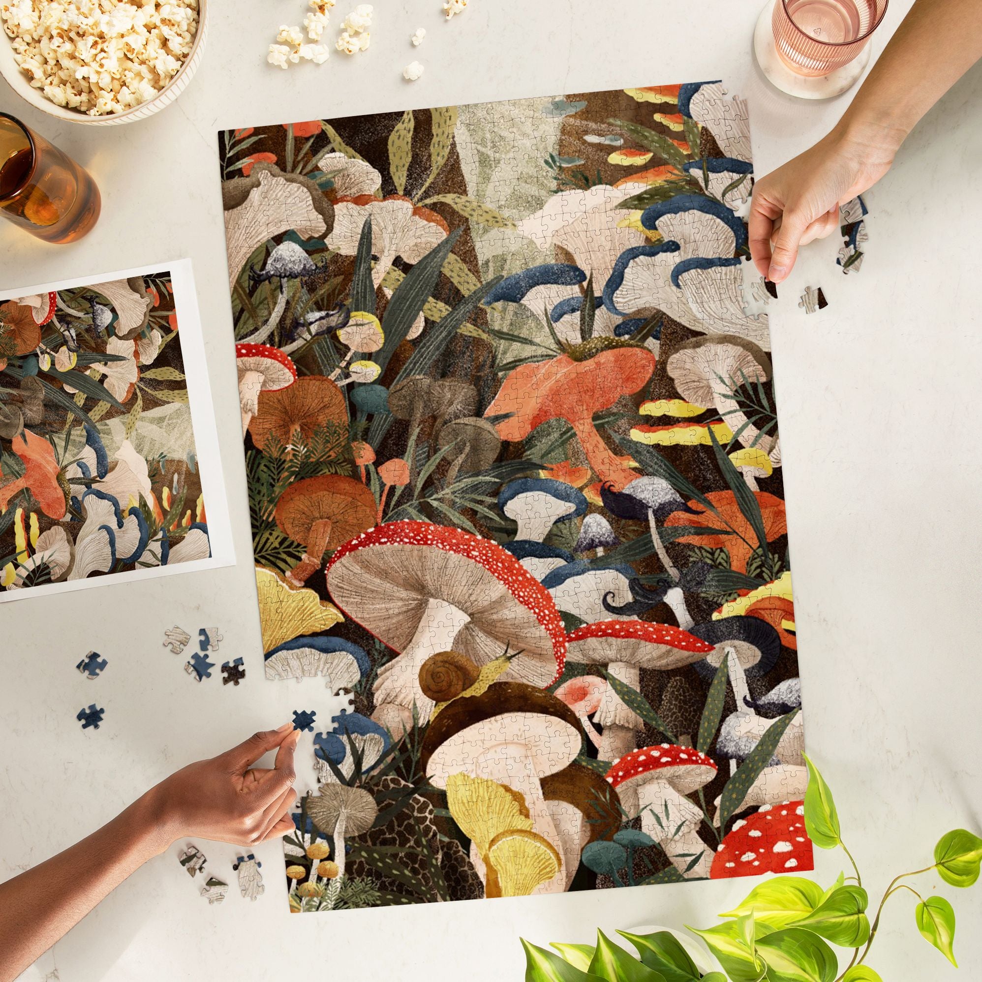 Woodland Mushrooms 1000 Piece Puzzle - Image 2