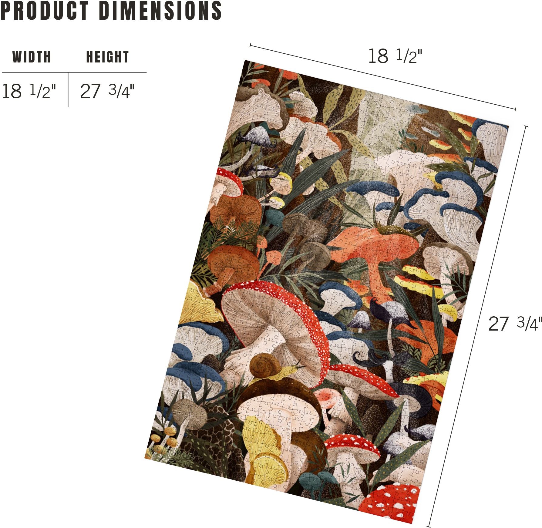 Woodland Mushrooms 1000 Piece Puzzle - Image 5