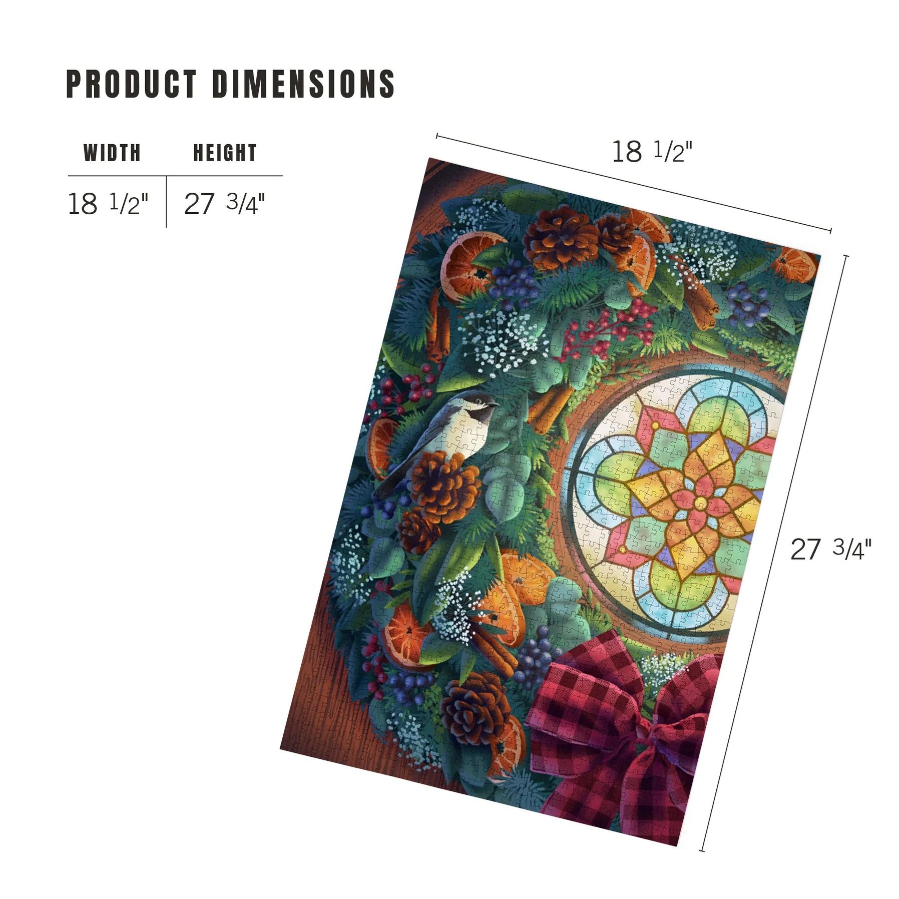 1000 Holiday Wreath Puzzle - Image 6