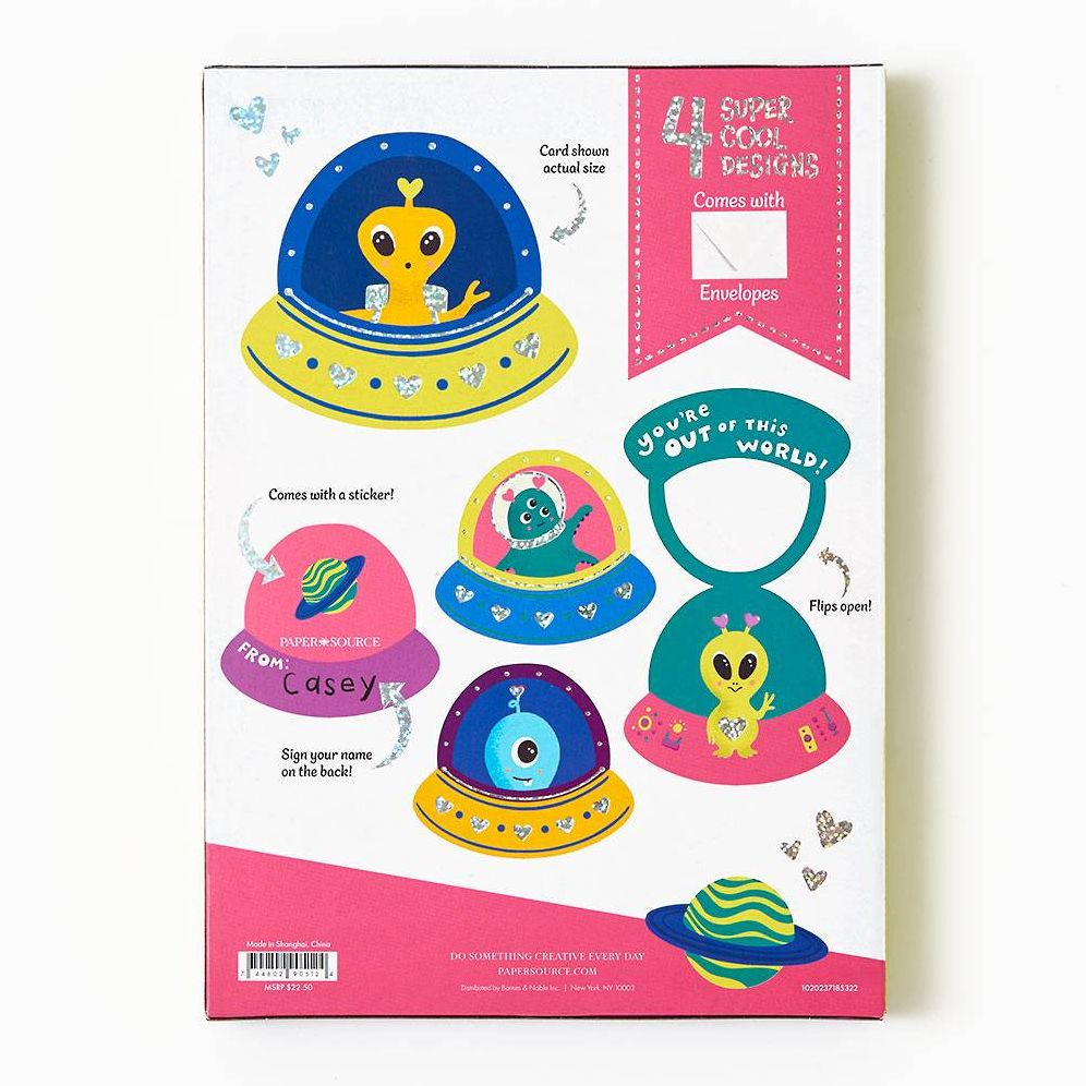 Alien Classroom Valentine Card Set - Image 3
