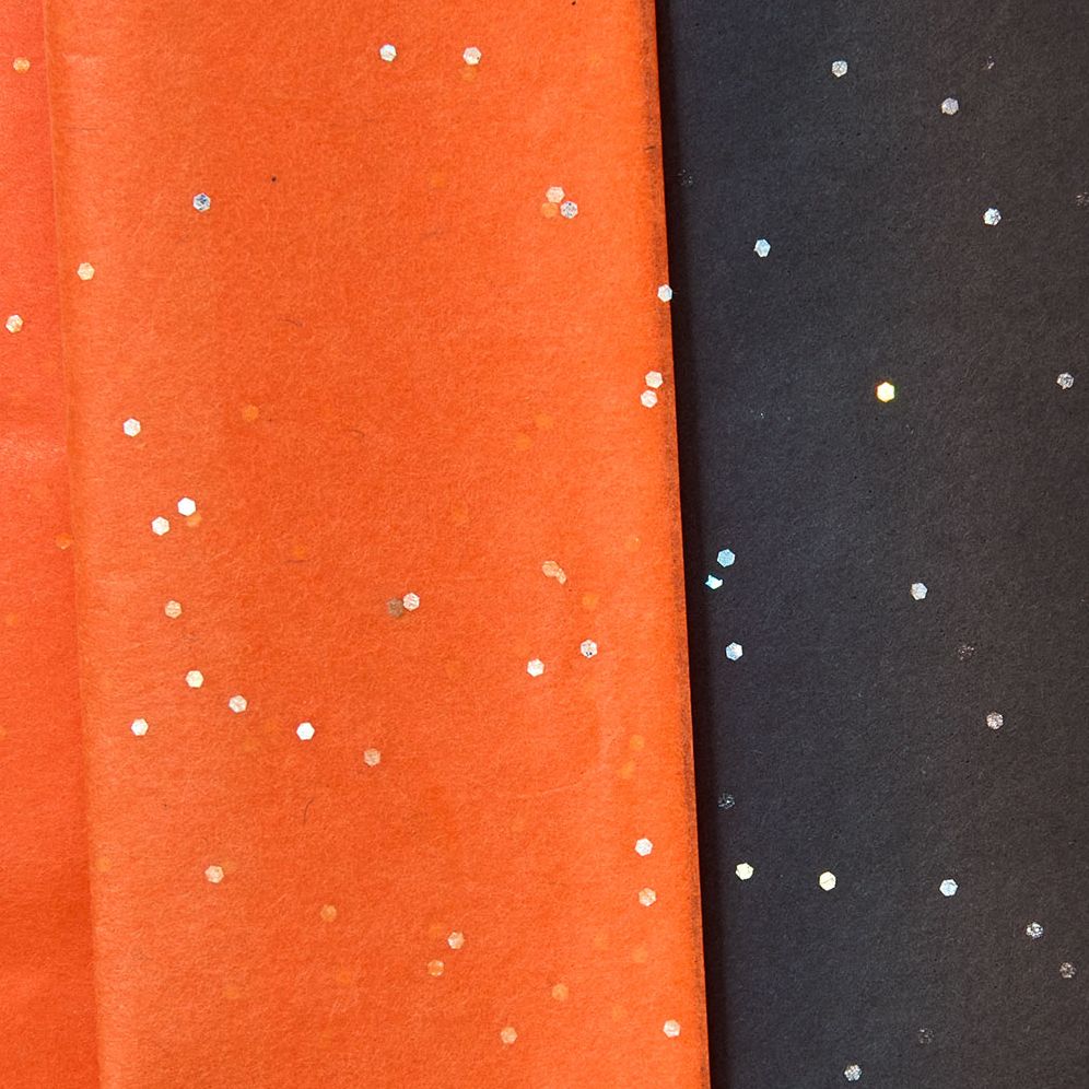 Black and Orange Gemstone Tissue Paper - Image 2