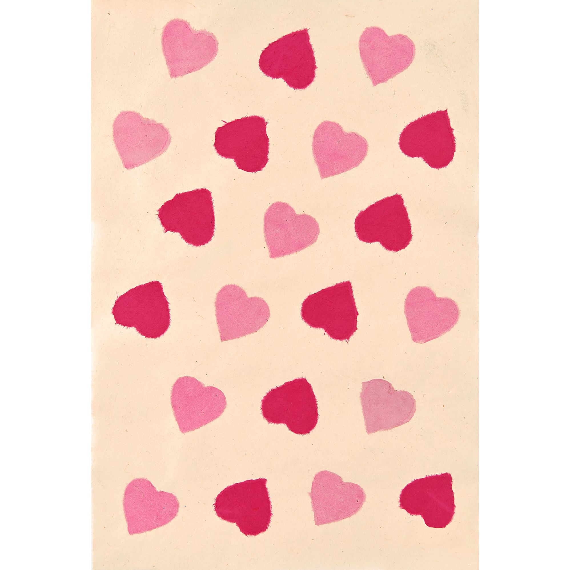 Pink Hearts Handmade Paper - Image 2