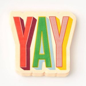 Yay Die-Cut Napkins