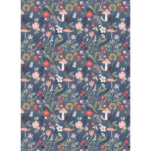 Floral Mushroom Flat Wrap