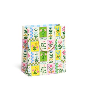 Retro Flower Medium Gift Bag