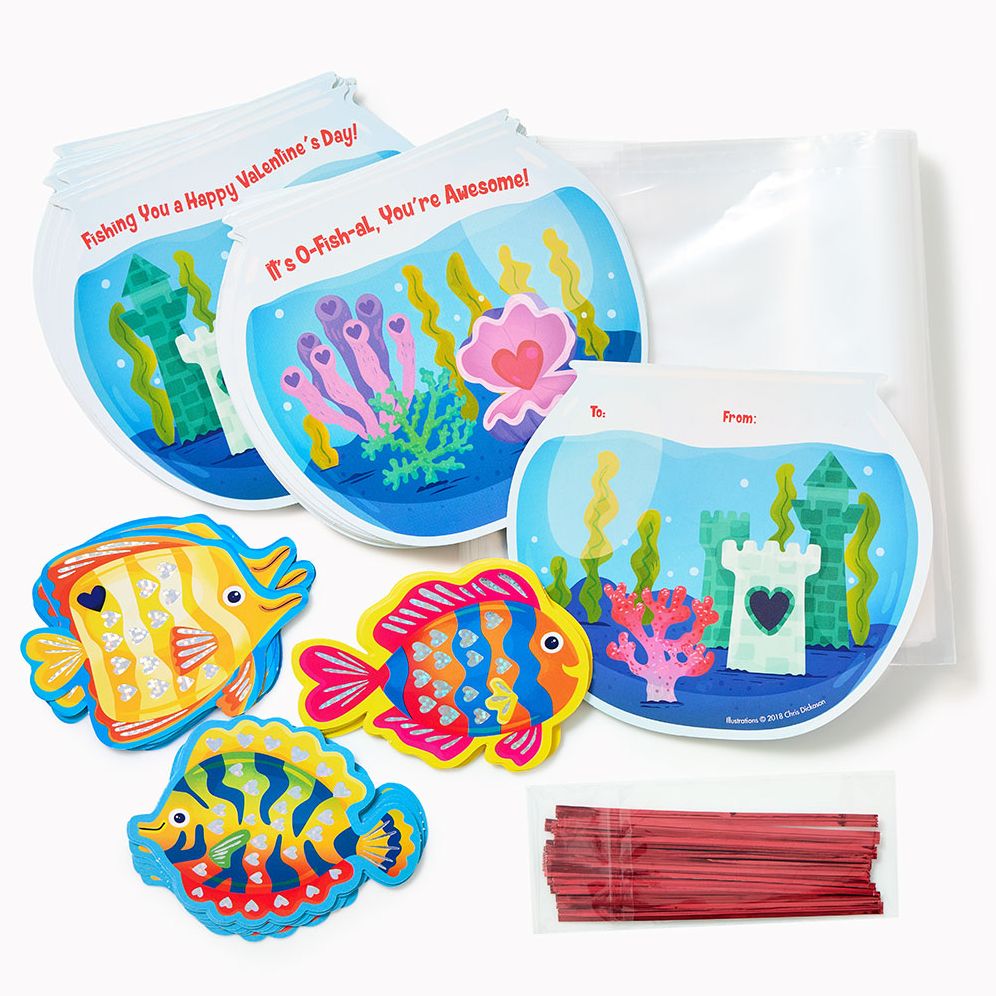Boxed Valentine Cards - Fish Bowl - Image 2