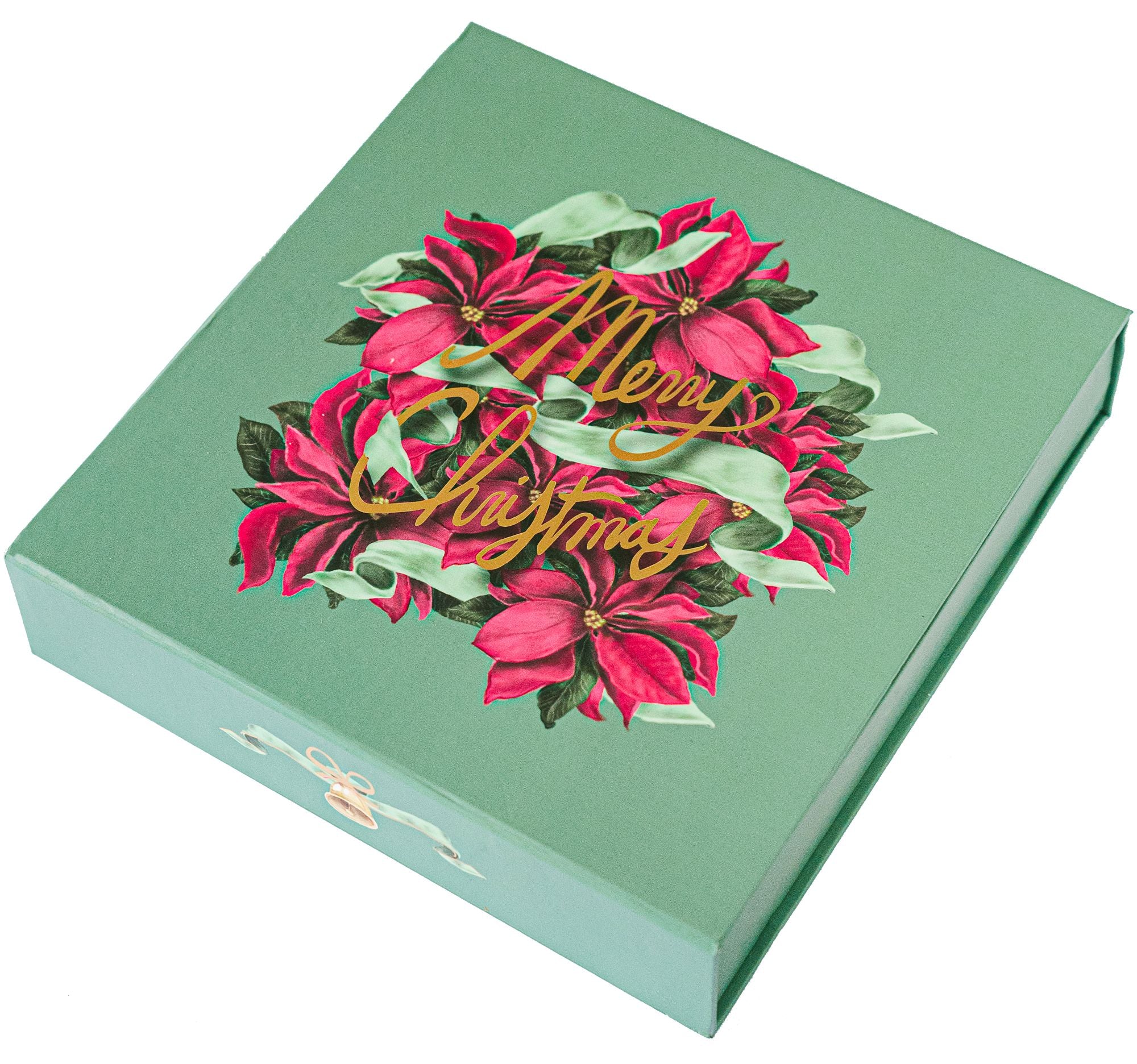 Christmas Poinsettias Luxury Holiday Card Set - Image 5