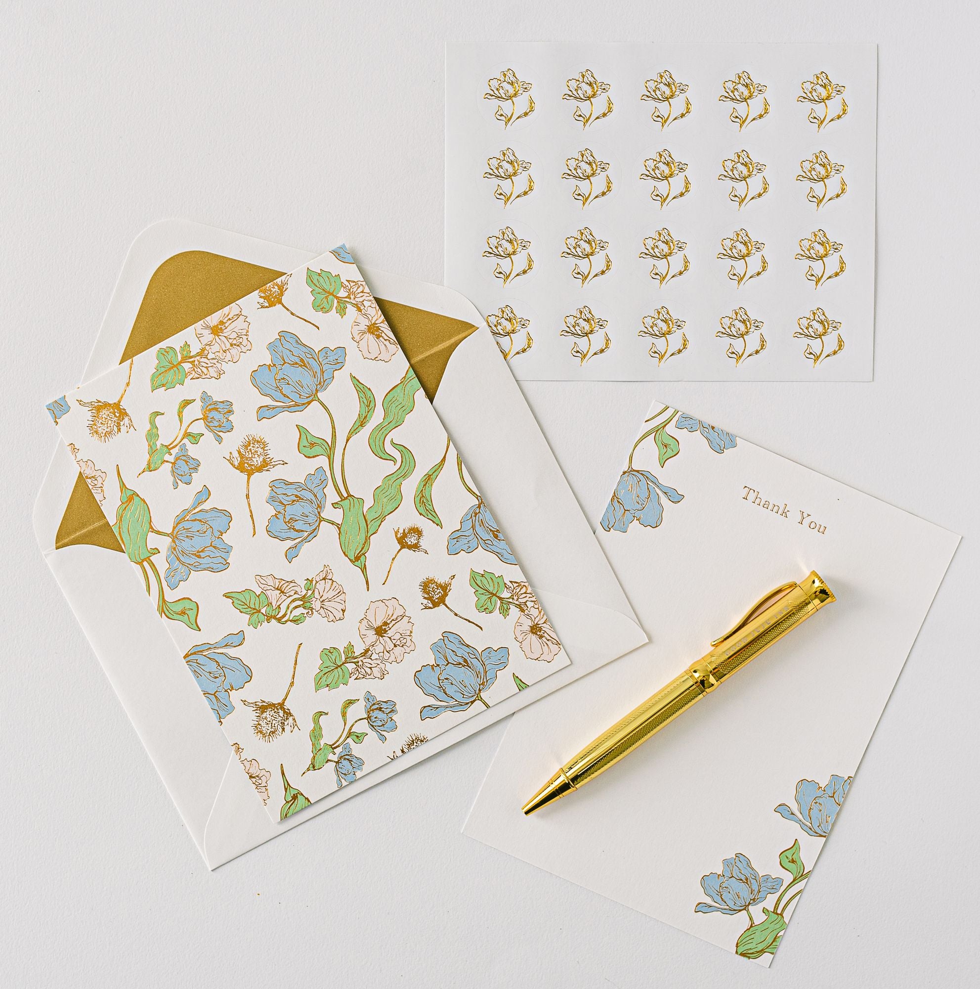 Les Fleurs Parisiennes Luxury Thank You Card Set - Image 2