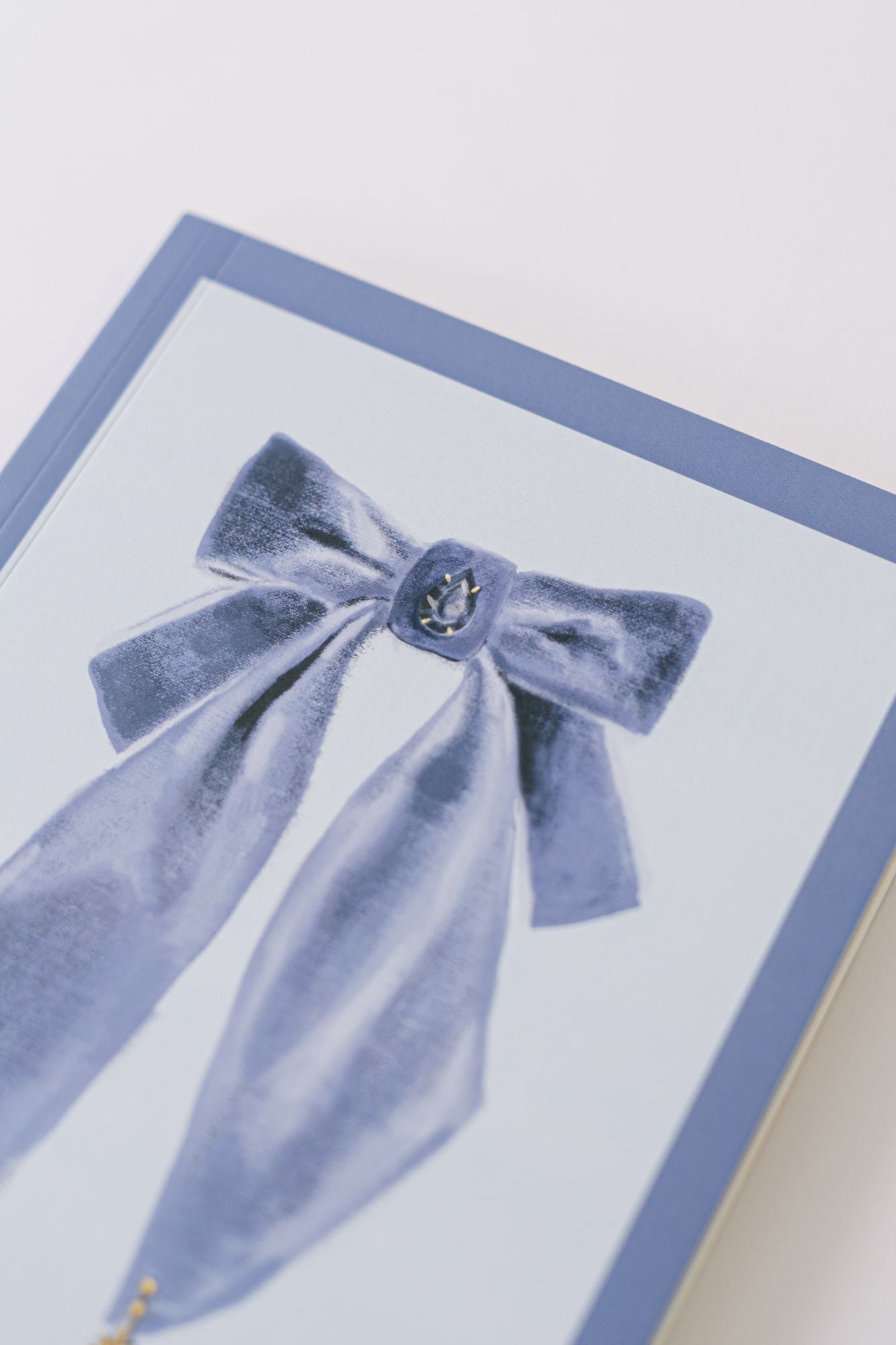 Antique Bows Softcover Notebook - Blue - Image 2