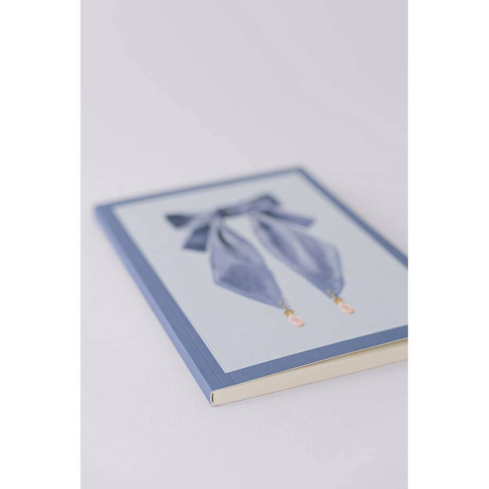 Antique Bows Softcover Notebook - Blue - Image 5
