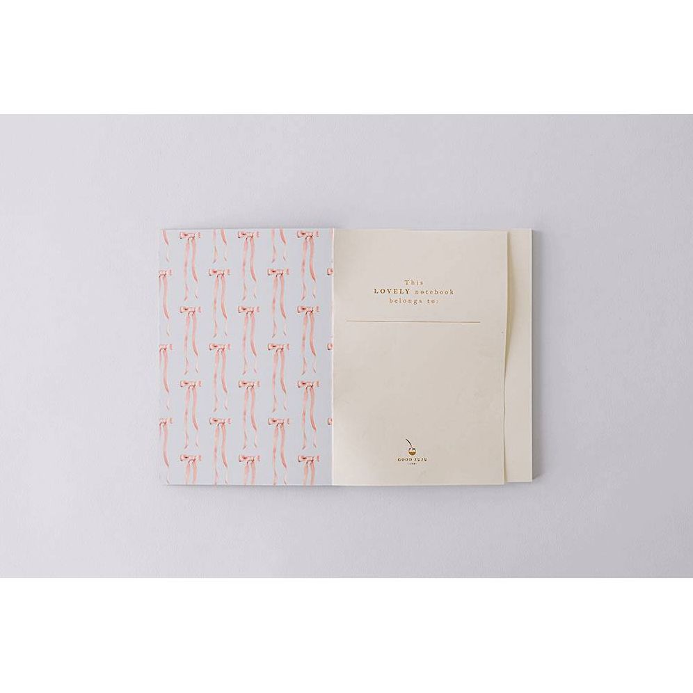 Antique Bows Softcover Notebook - Blue - Image 6