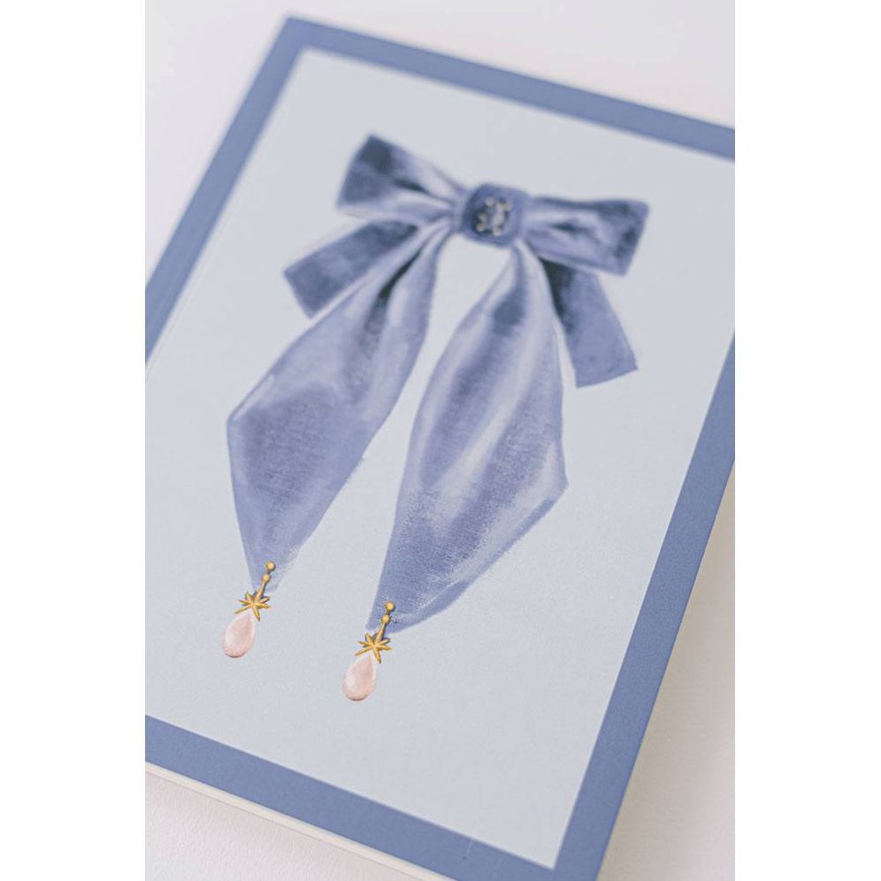 Antique Bows Softcover Notebook - Blue - Image 7
