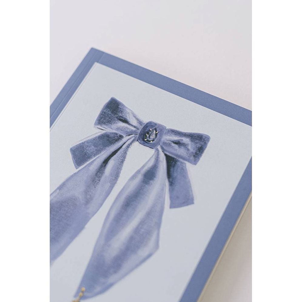 Antique Bows Softcover Notebook - Blue - Image 8