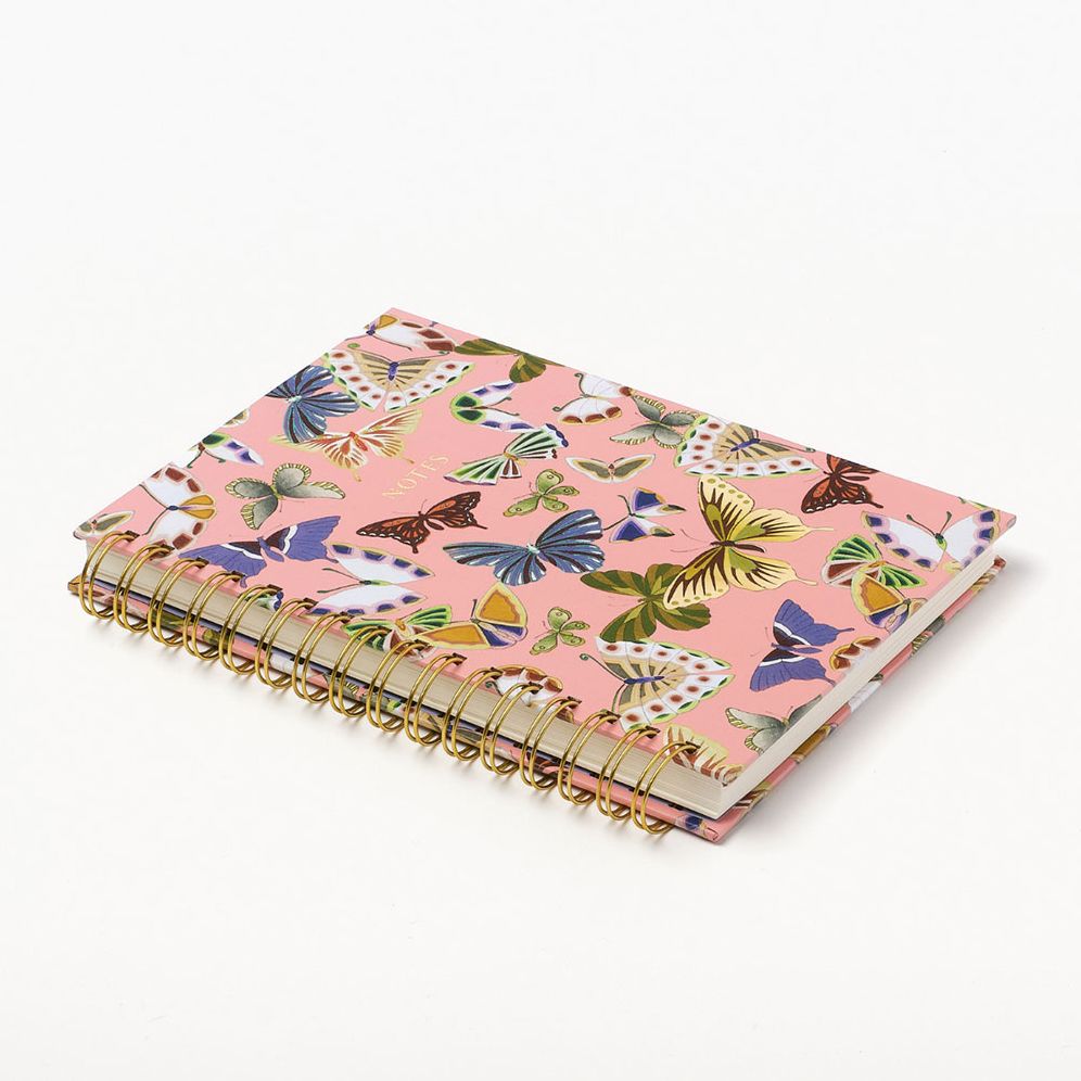 Butterfly Pink Notes Spiral Notebook - Image 2