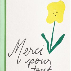 Merci Pour Tout Thank You Card