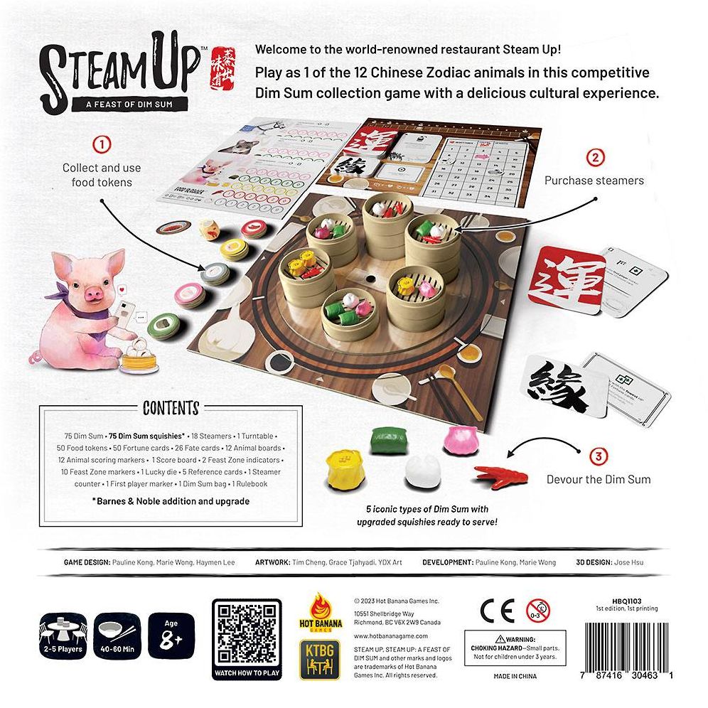 Steam Up A Feast of Dim Sum (B&N Exclusive Edition) (2023 B&N Game of the Year) by Pauline Kong. Haymen Lee and Marie Wong - Image 12