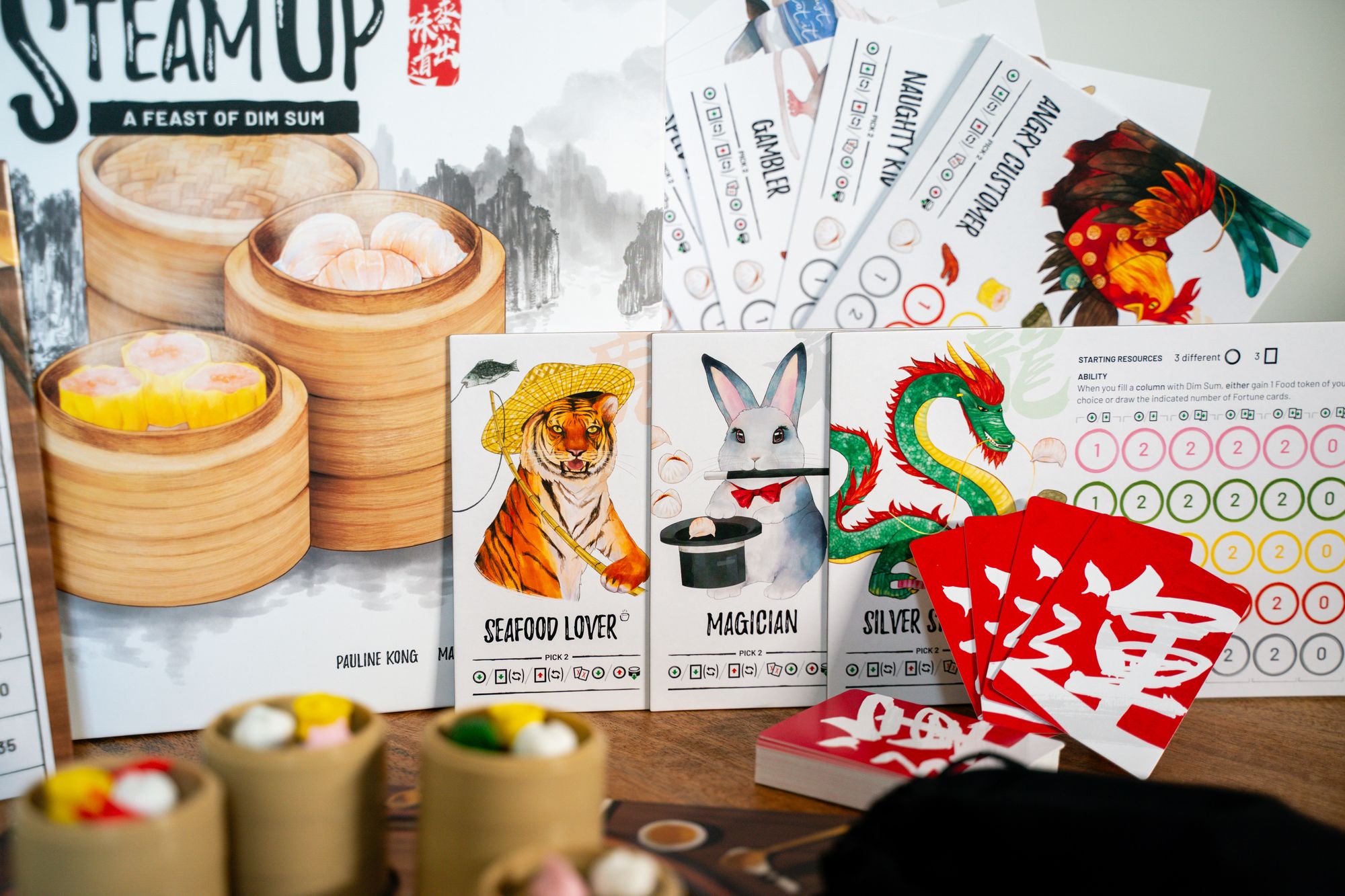 Steam Up A Feast of Dim Sum (B&N Exclusive Edition) (2023 B&N Game of the Year) by Pauline Kong. Haymen Lee and Marie Wong - Image 3