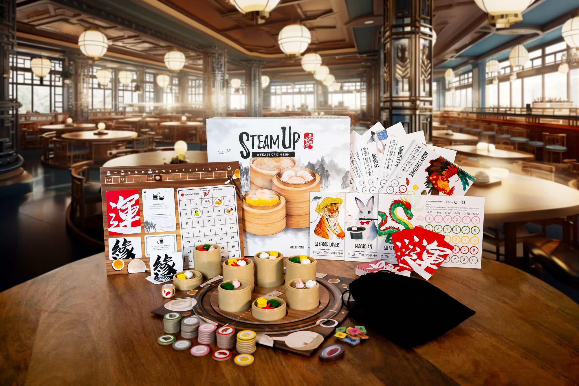 Steam Up A Feast of Dim Sum (B&N Exclusive Edition) (2023 B&N Game of the Year) by Pauline Kong. Haymen Lee and Marie Wong - Image 6