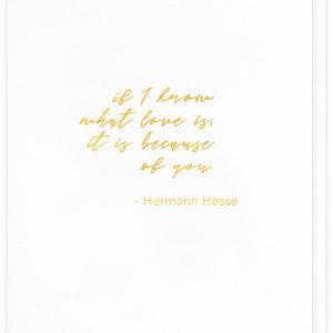Know What Love Is Love Card