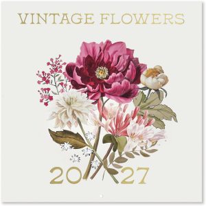 2027 Vintage Floral Wall Calendar - Exclusive