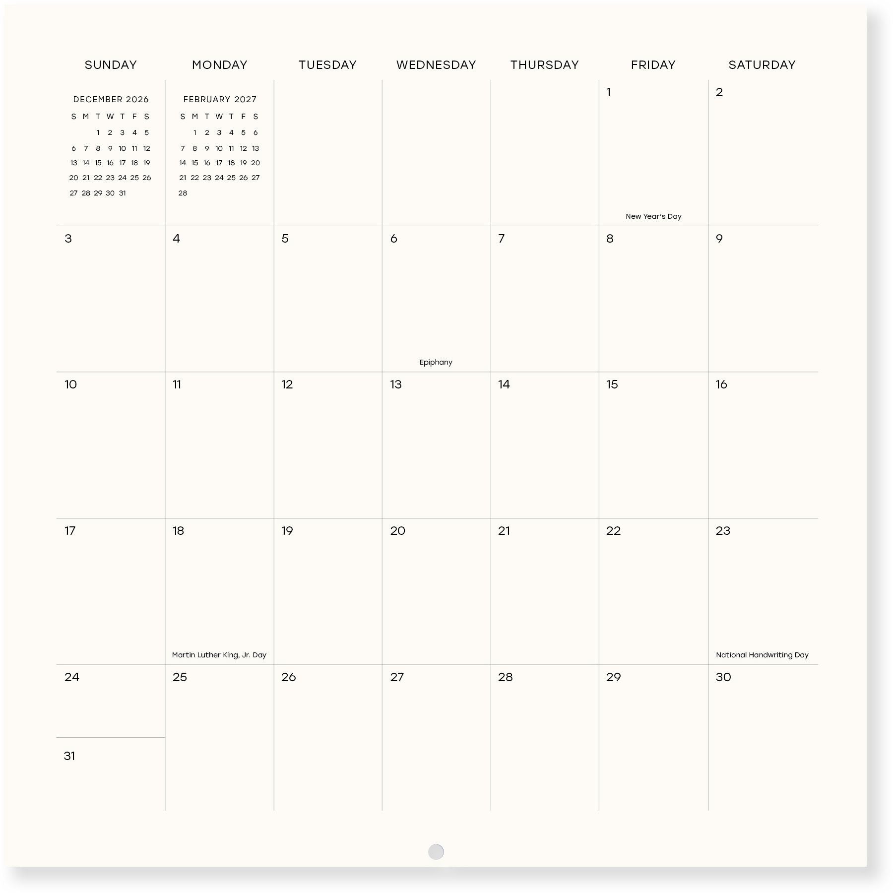 2027 Vintage Floral Wall Calendar - Exclusive - Image 5