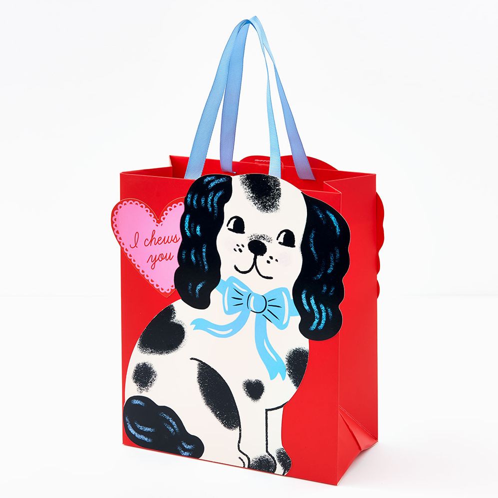 Vintage Valentine Dog Medium Gift Bag - Image 2