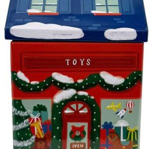 Holiday Toy Shop Tin Candle