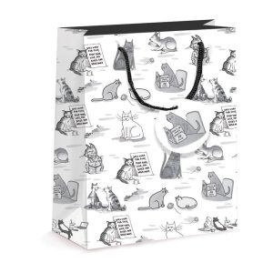 Cartoon Cats Medium Gift Bag