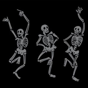 Skeleton Dance Cocktail Napkin Set of 20