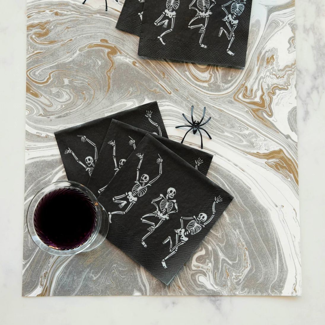 Skeleton Dance Cocktail Napkin Set of 20 - Image 2